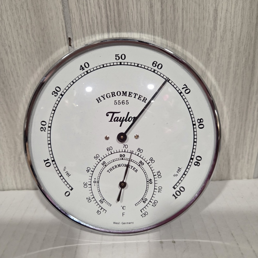 Taylor 5565 Analog Dial Hygrometer / Thermometer Germany
